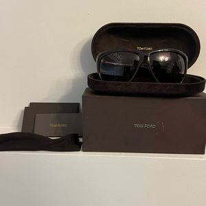 Tom Ford Sunglasses Olympia Tf128 52j 62 12 130 Luxury Lady Brown Sun